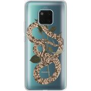 Прозрачный чехол Uprint Huawei Mate 20 Pro Glamor Snake