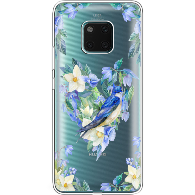 Прозрачный чехол Uprint Huawei Mate 20 Pro Spring Bird