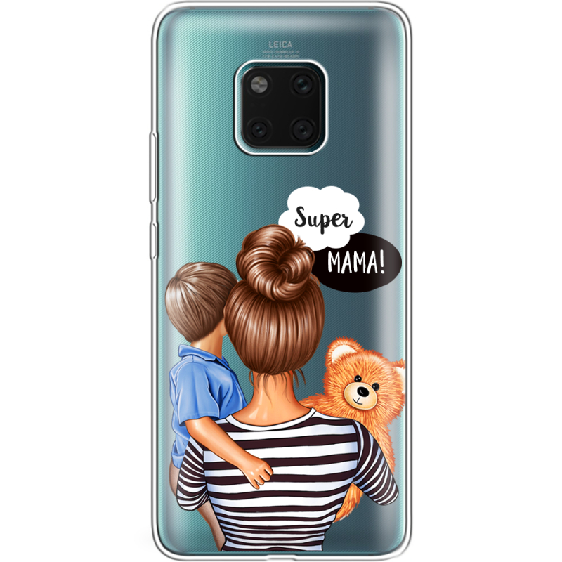 Прозрачный чехол Uprint Huawei Mate 20 Pro Super Mama and Son