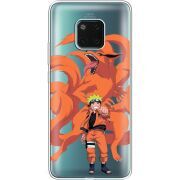 Прозрачный чехол Uprint Huawei Mate 20 Pro Naruto and Kurama