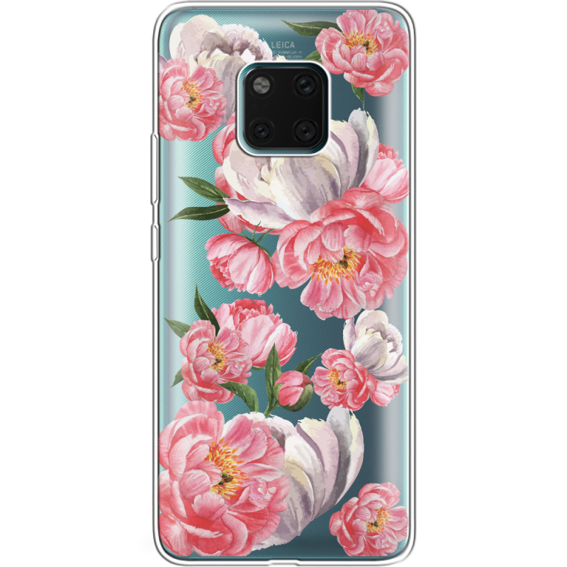 Прозрачный чехол Uprint Huawei Mate 20 Pro Peony Watercolor Style