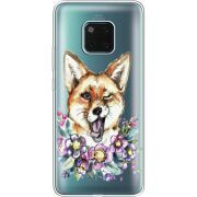 Прозрачный чехол Uprint Huawei Mate 20 Pro Winking Fox