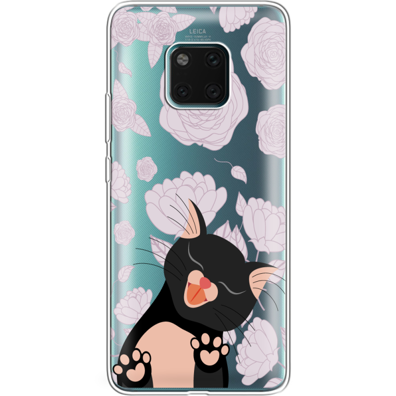 Прозрачный чехол Uprint Huawei Mate 20 Pro Meow