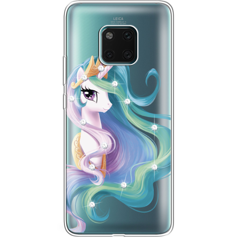 Чехол со стразами Huawei Mate 20 Pro Unicorn Queen