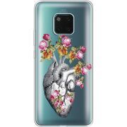 Чехол со стразами Huawei Mate 20 Pro Heart