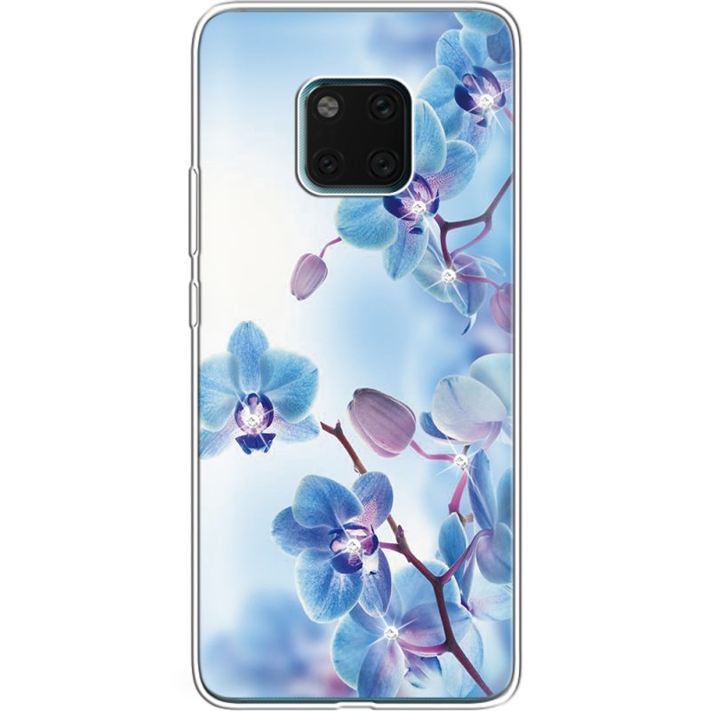 Чехол со стразами Huawei Mate 20 Pro Orchids