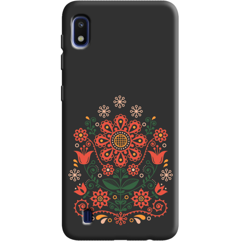 Черный чехол Uprint Samsung A105 Galaxy A10 Ukrainian Ornament