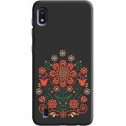 Черный чехол Uprint Samsung A105 Galaxy A10 Ukrainian Ornament