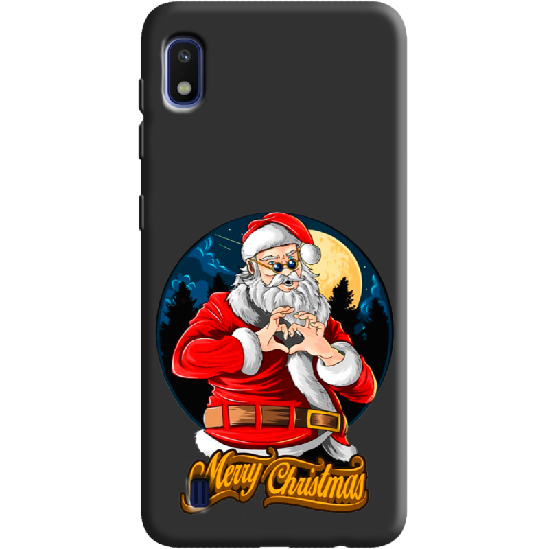 Черный чехол Uprint Samsung A105 Galaxy A10 Cool Santa