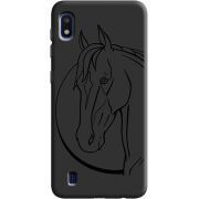 Черный чехол Uprint Samsung A105 Galaxy A10 Horse