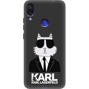 Черный чехол Uprint Xiaomi Redmi Note 7 Cat in Black