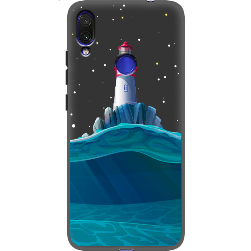 Черный чехол Uprint Xiaomi Redmi Note 7 Lighthouse