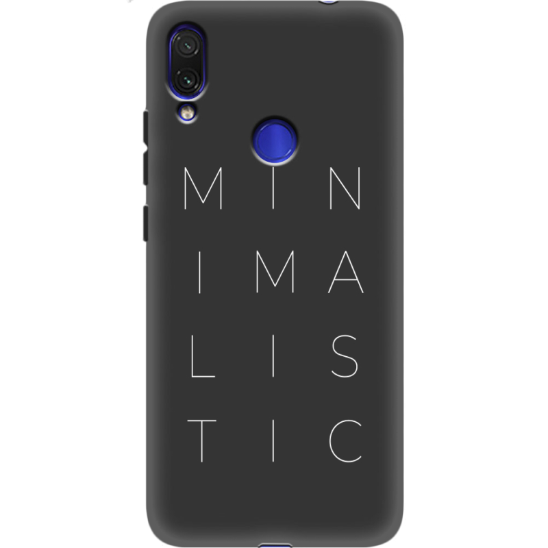 Черный чехол Uprint Xiaomi Redmi Note 7 Minimalistic