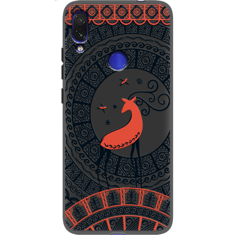 Черный чехол Uprint Xiaomi Redmi Note 7 Ornament