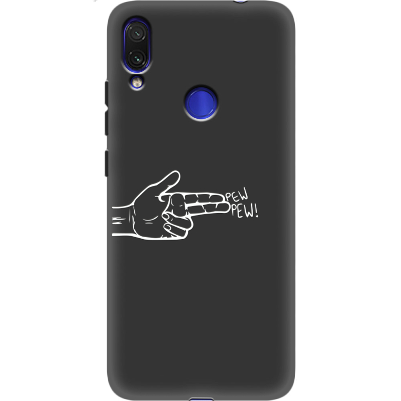 Черный чехол Uprint Xiaomi Redmi Note 7 Pew Pew