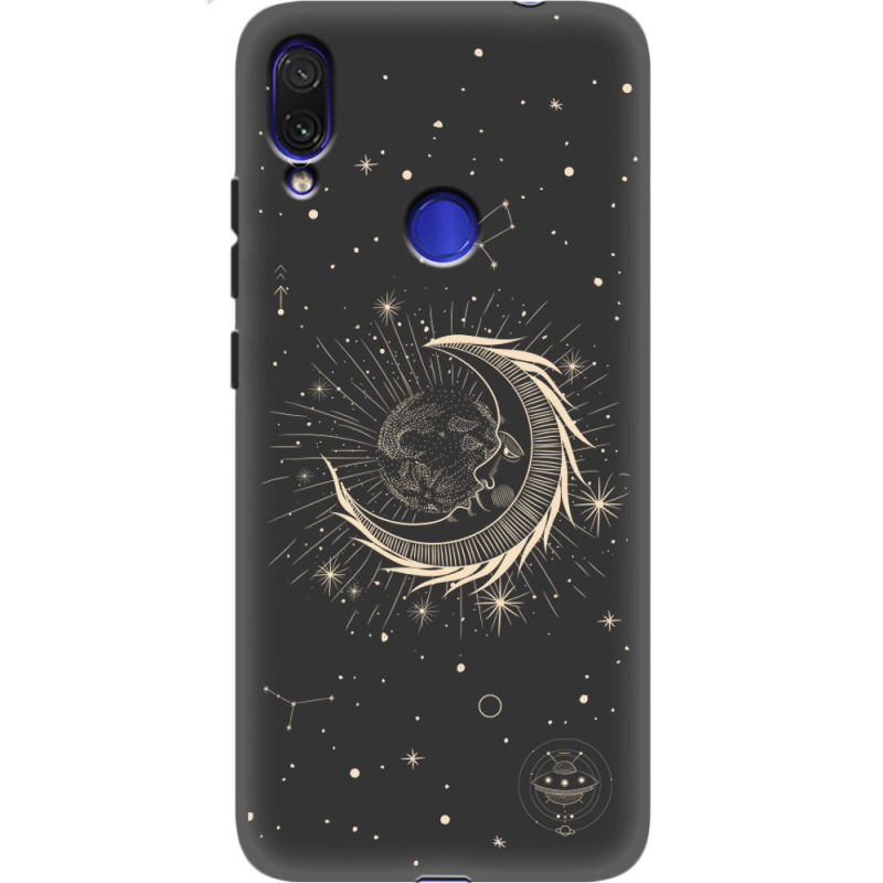 Черный чехол Uprint Xiaomi Redmi Note 7 Moon