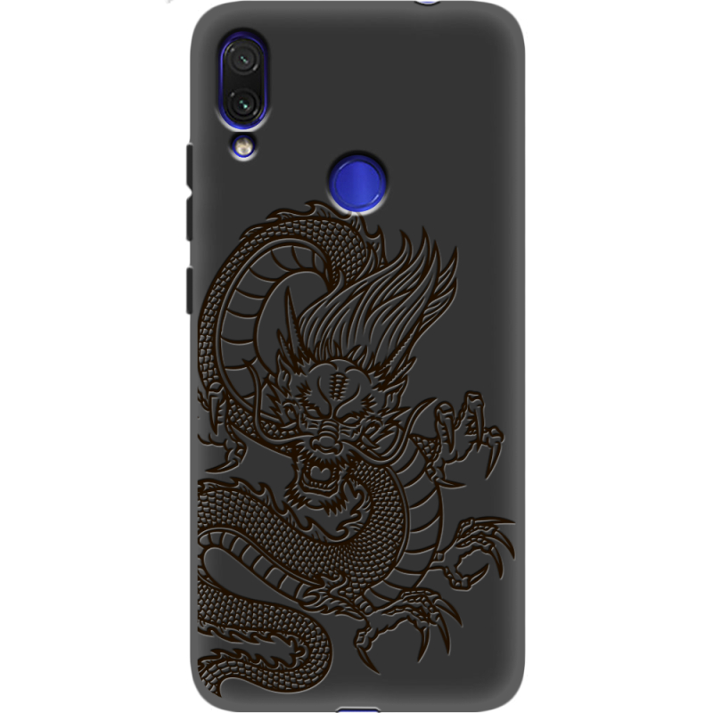 Черный чехол Uprint Xiaomi Redmi Note 7 Chinese Dragon