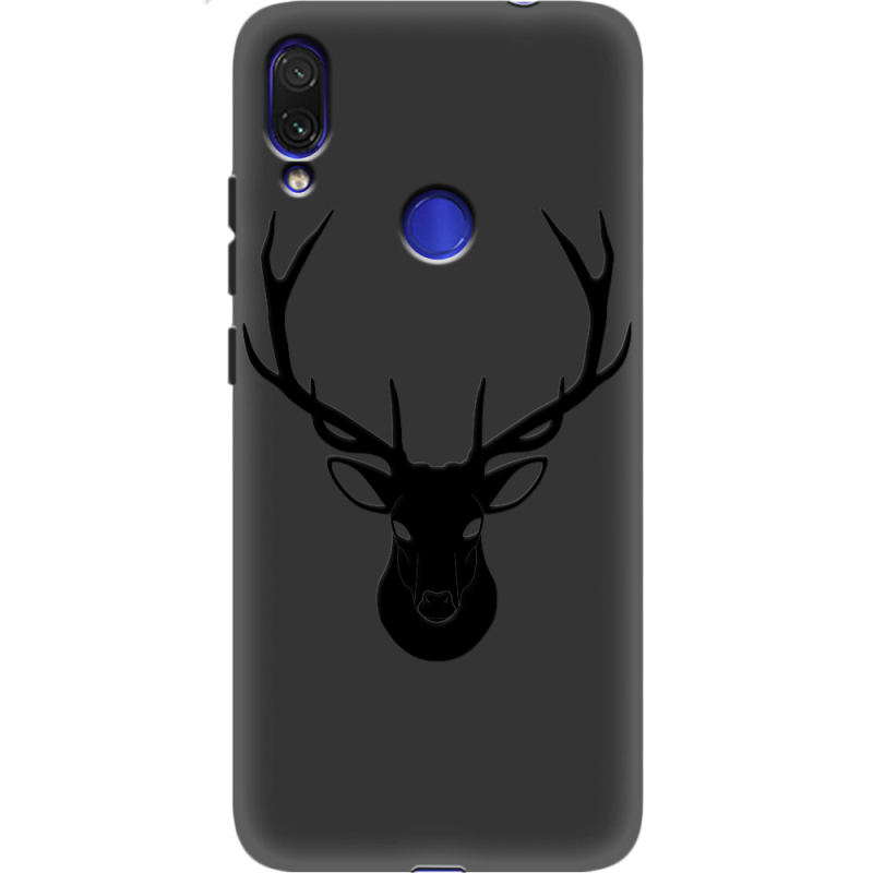 Черный чехол Uprint Xiaomi Redmi Note 7 Deer