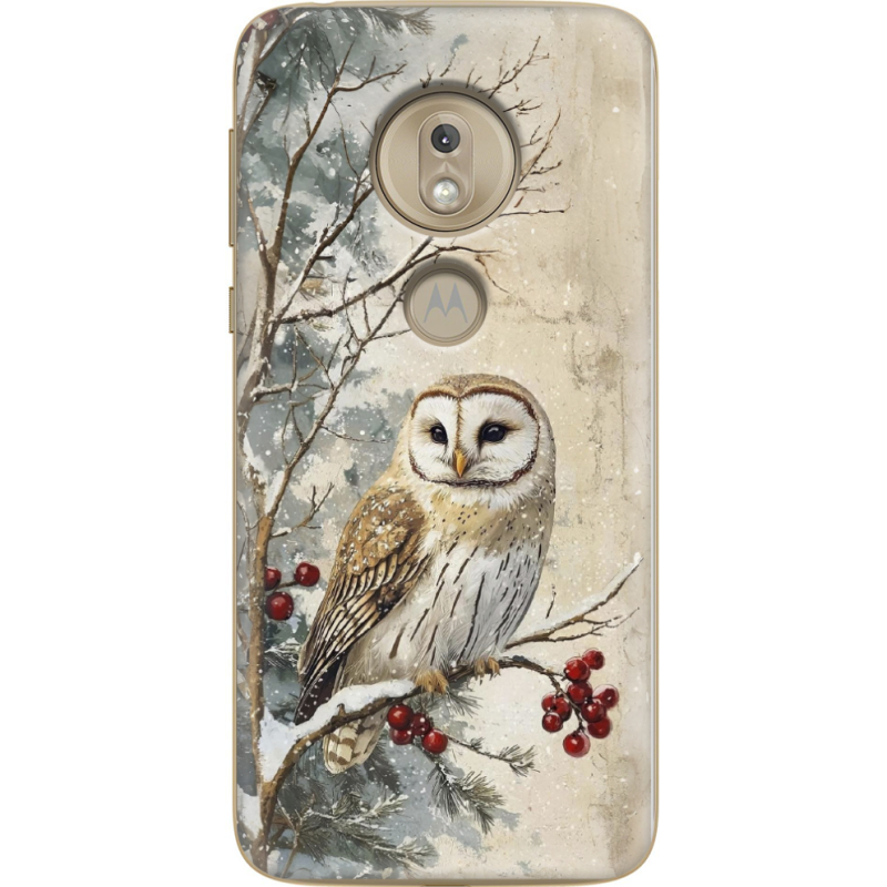 Чехол Uprint Motorola Moto G7 Play XT1952 Christmas Owl