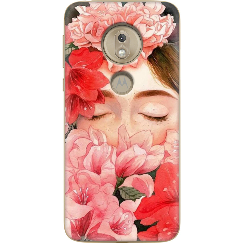 Чехол Uprint Motorola Moto G7 Play XT1952 Girl in Flowers