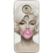 Чехол Uprint Motorola Moto G7 Play XT1952 Marilyn Monroe Bubble Gum