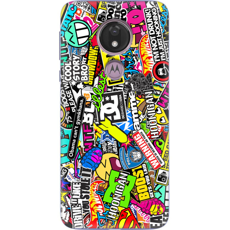 Чехол Uprint Motorola Moto G7 Power XT1955 Multicolored Inscriptions