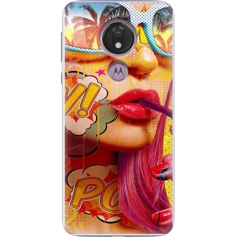 Чехол Uprint Motorola Moto G7 Power XT1955 Yellow Girl Pop Art