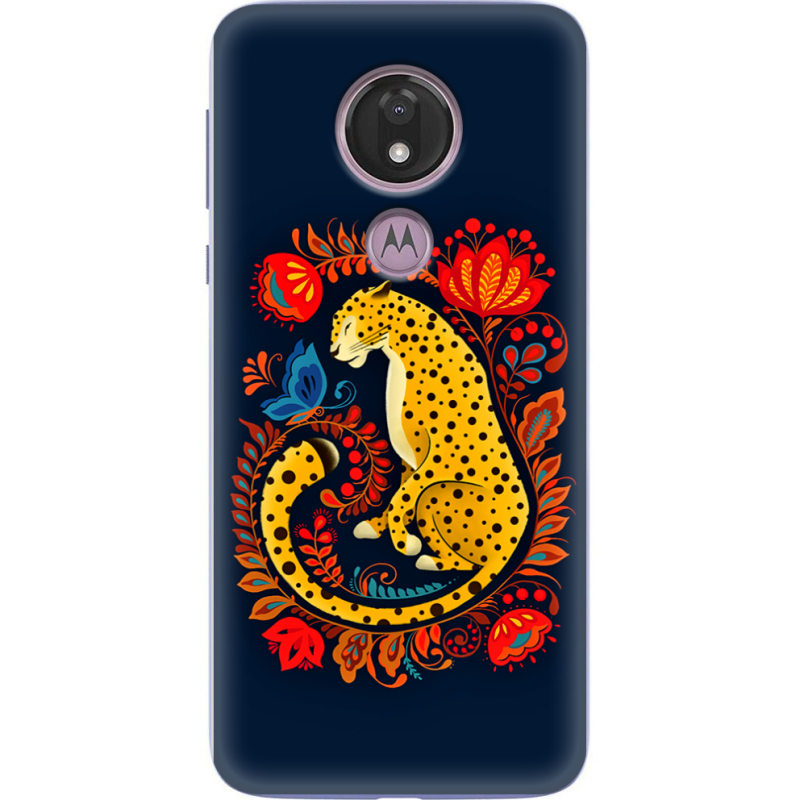 Чехол Uprint Motorola Moto G7 Power XT1955 Petrykivka Leopard