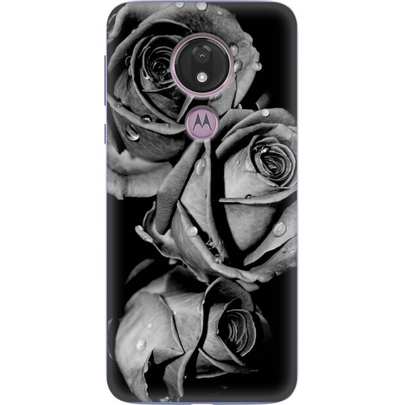 Чехол Uprint Motorola Moto G7 Power XT1955 Black and White Roses