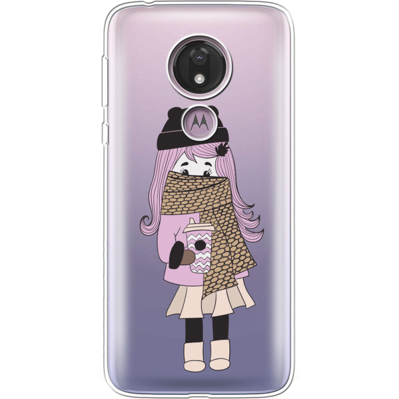 Прозрачный чехол Uprint Motorola Moto G7 Power XT1955 Winter Morning Girl