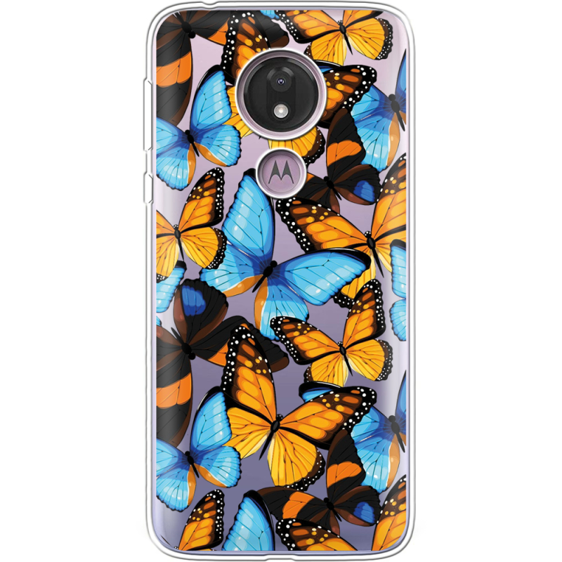 Прозрачный чехол Uprint Motorola Moto G7 Power XT1955 Butterfly Morpho