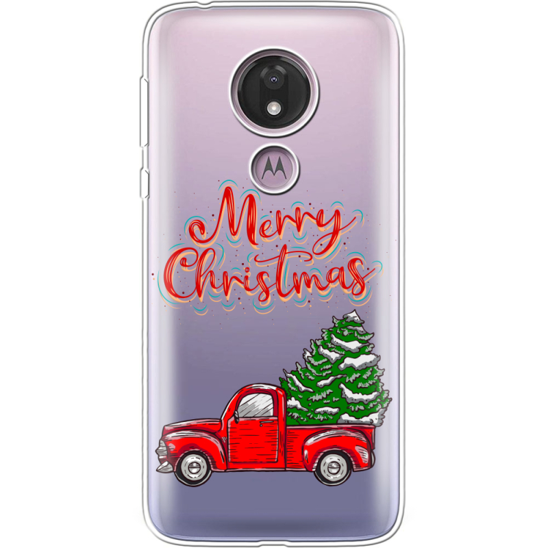 Прозрачный чехол Uprint Motorola Moto G7 Power XT1955 Holiday Car