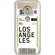 Прозрачный чехол Uprint Motorola Moto G7 Play XT1952 Ticket Los Angeles
