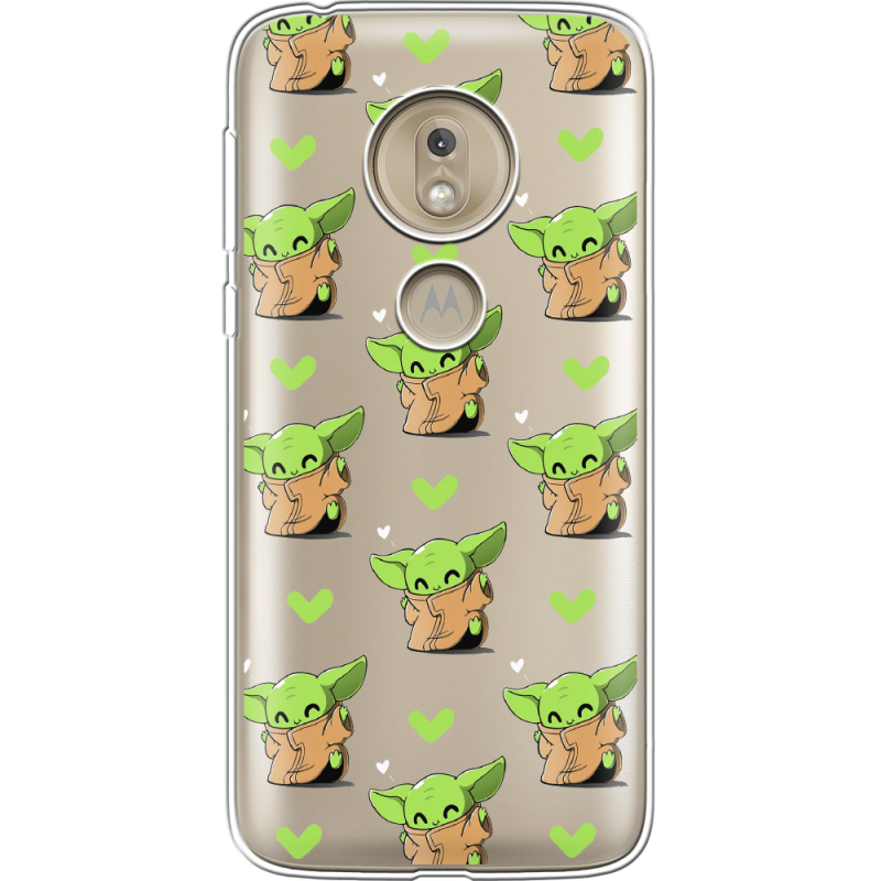 Прозрачный чехол Uprint Motorola Moto G7 Play XT1952 Pattern Baby Yoda
