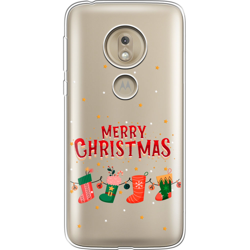Прозрачный чехол Uprint Motorola Moto G7 Play XT1952 Merry Christmas