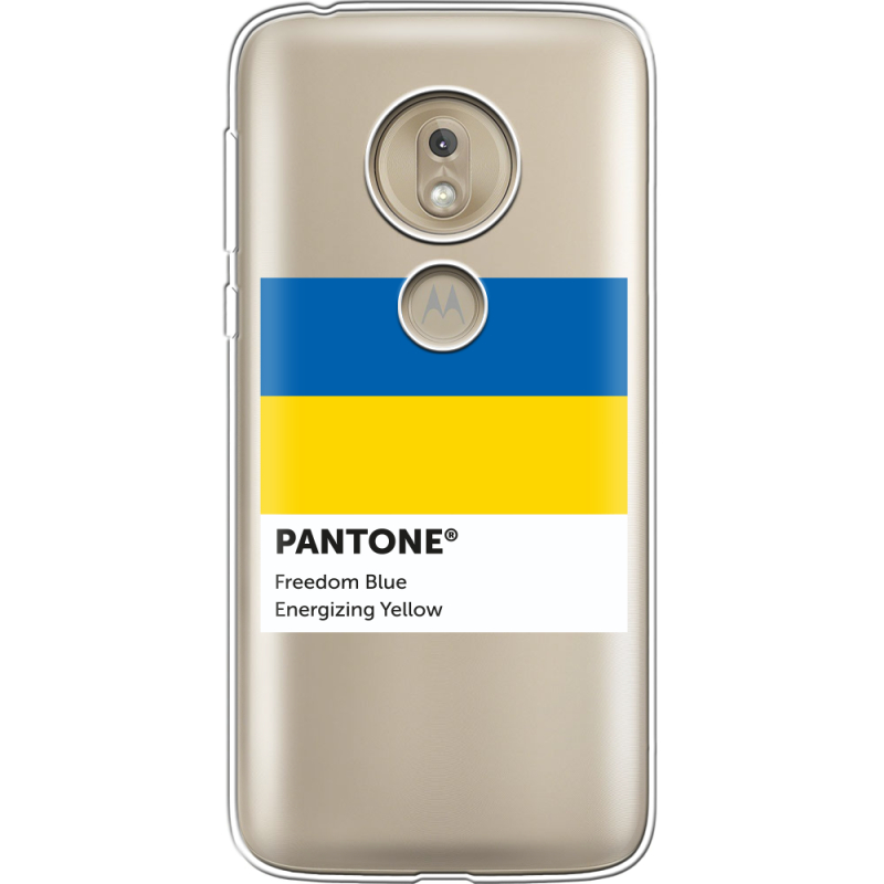 Прозрачный чехол Uprint Motorola Moto G7 Play XT1952 Pantone вільний синій