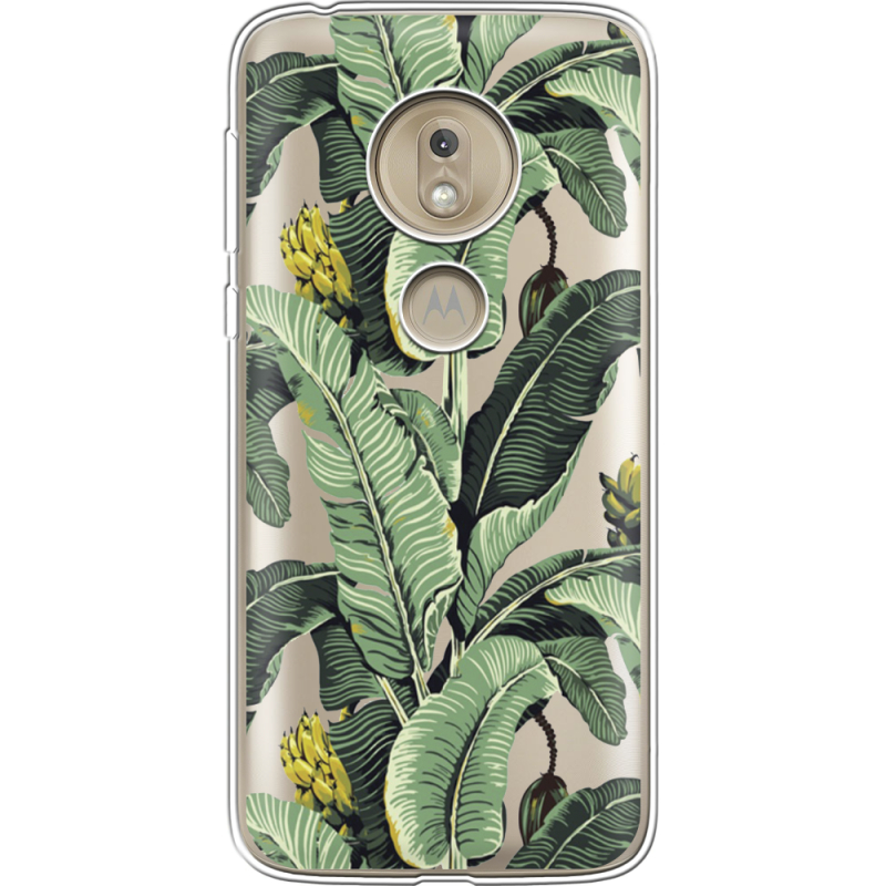 Прозрачный чехол Uprint Motorola Moto G7 Play XT1952 Banana Leaves