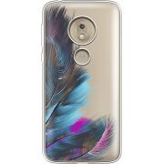 Прозрачный чехол Uprint Motorola Moto G7 Play XT1952 Feathers