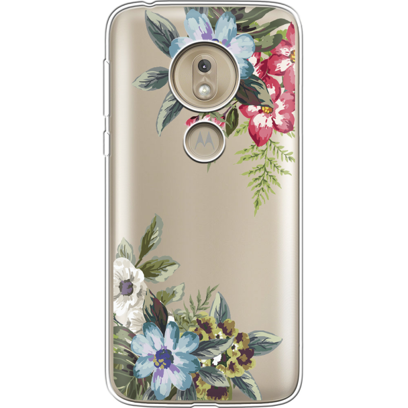 Прозрачный чехол Uprint Motorola Moto G7 Play XT1952 Floral