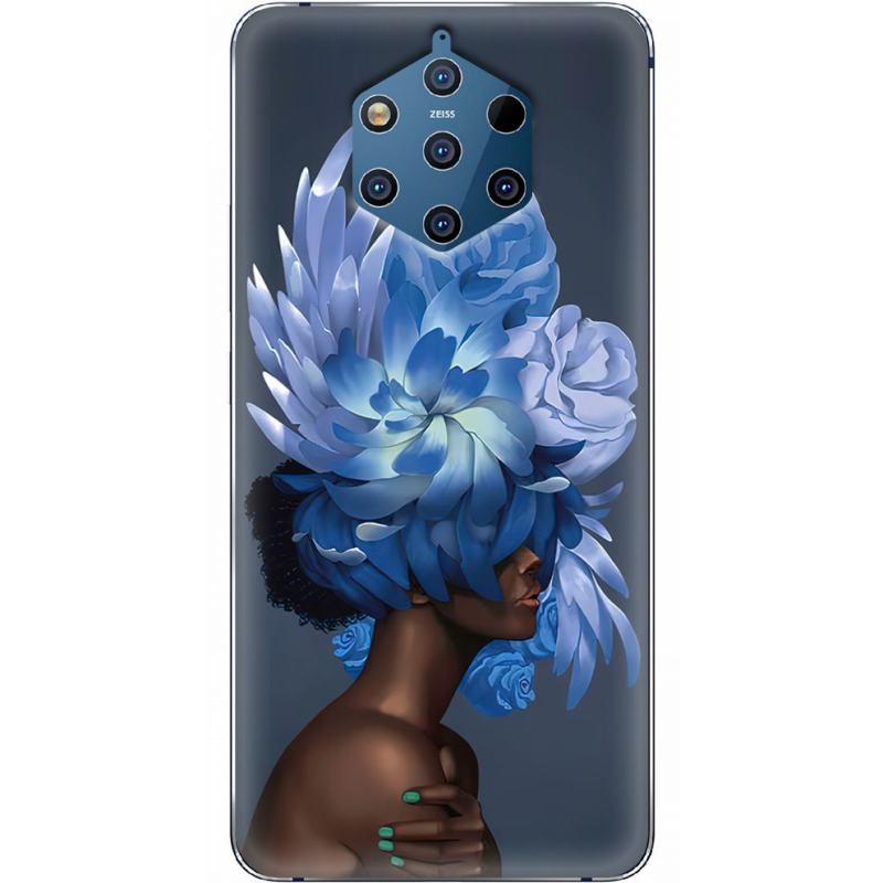 Чехол Uprint Nokia 9 Exquisite Blue Flowers
