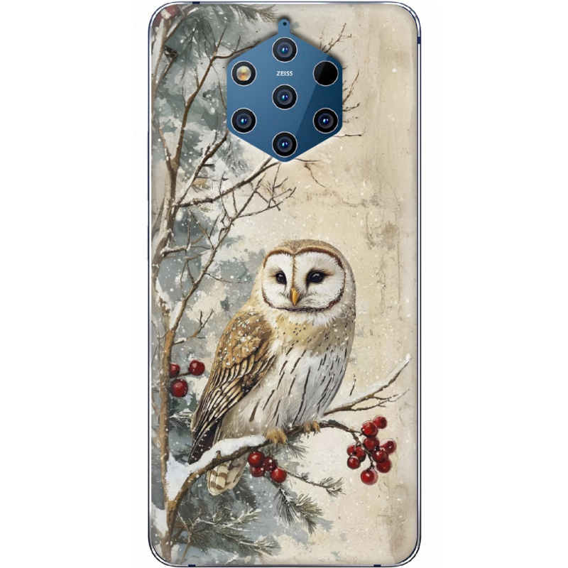 Чехол Uprint Nokia 9 Christmas Owl