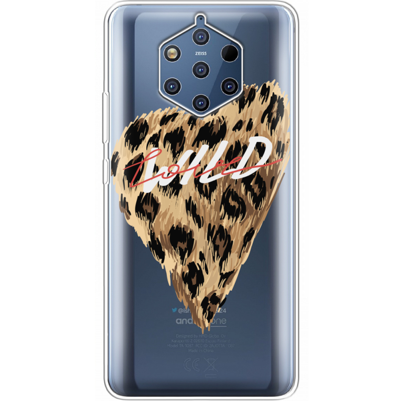 Прозрачный чехол Uprint Nokia 9 Wild Love