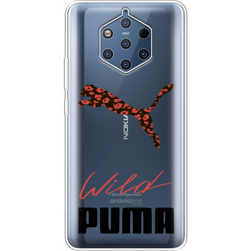 Прозрачный чехол Uprint Nokia 9 Wild Cat