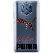 Прозрачный чехол Uprint Nokia 9 Wild Cat