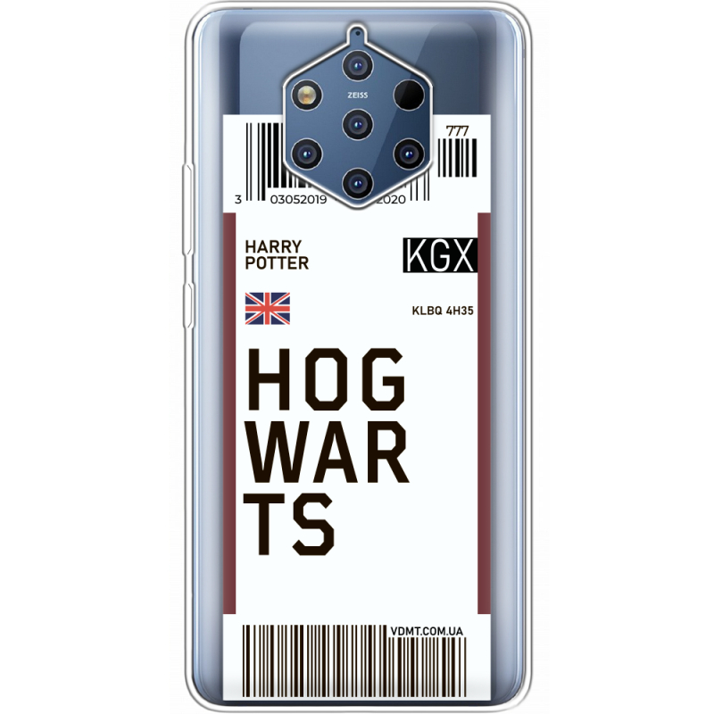 Прозрачный чехол Uprint Nokia 9 Ticket Hogwarts