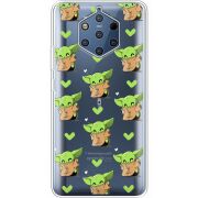 Прозрачный чехол Uprint Nokia 9 Pattern Baby Yoda