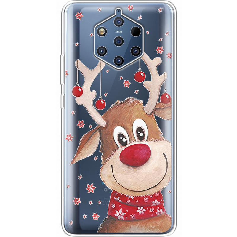 Прозрачный чехол Uprint Nokia 9 Winter Deer