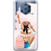 Прозрачный чехол Uprint Nokia 9 Travel Girl