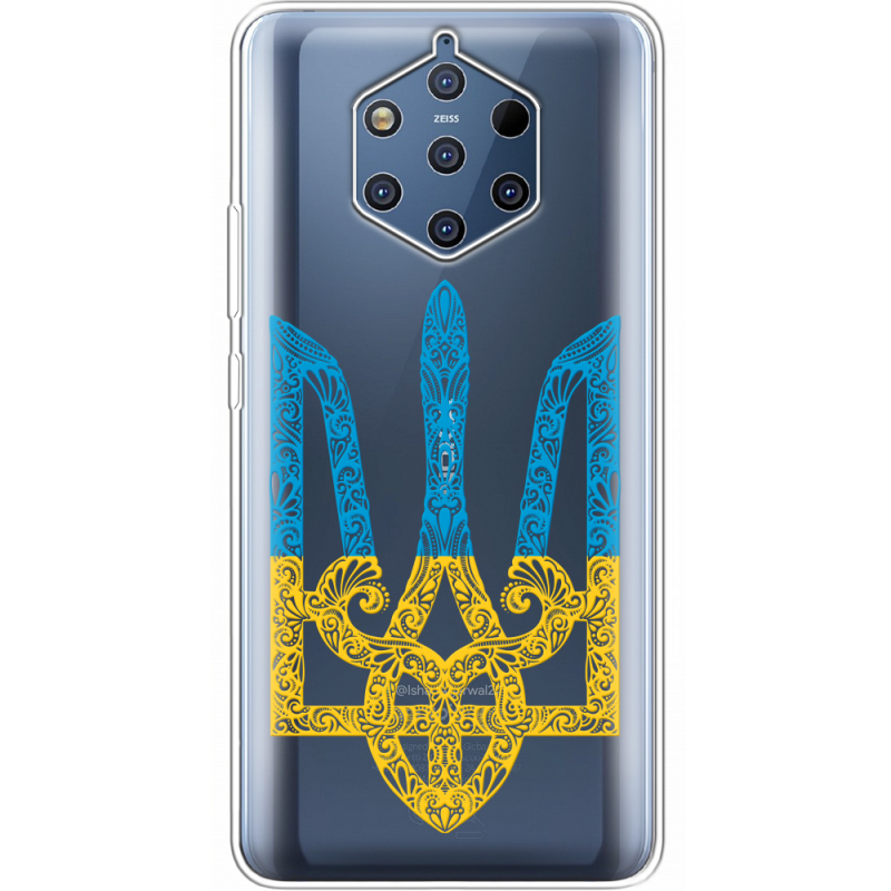 Прозрачный чехол Uprint Nokia 9 Gold Trident