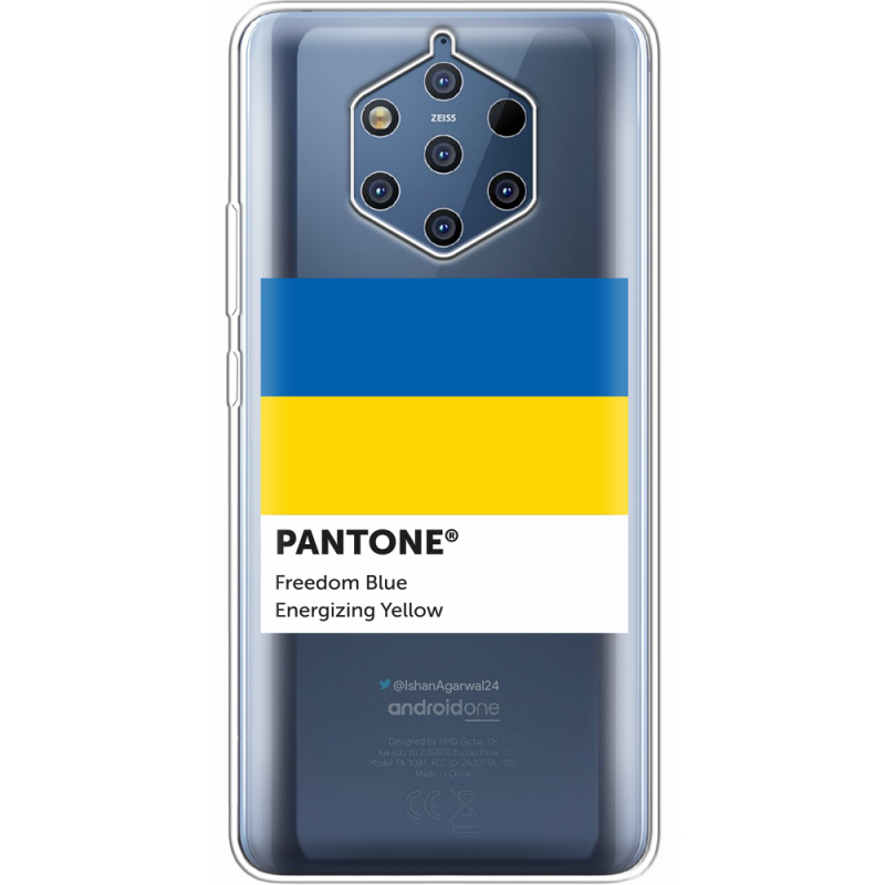 Прозрачный чехол Uprint Nokia 9 Pantone вільний синій